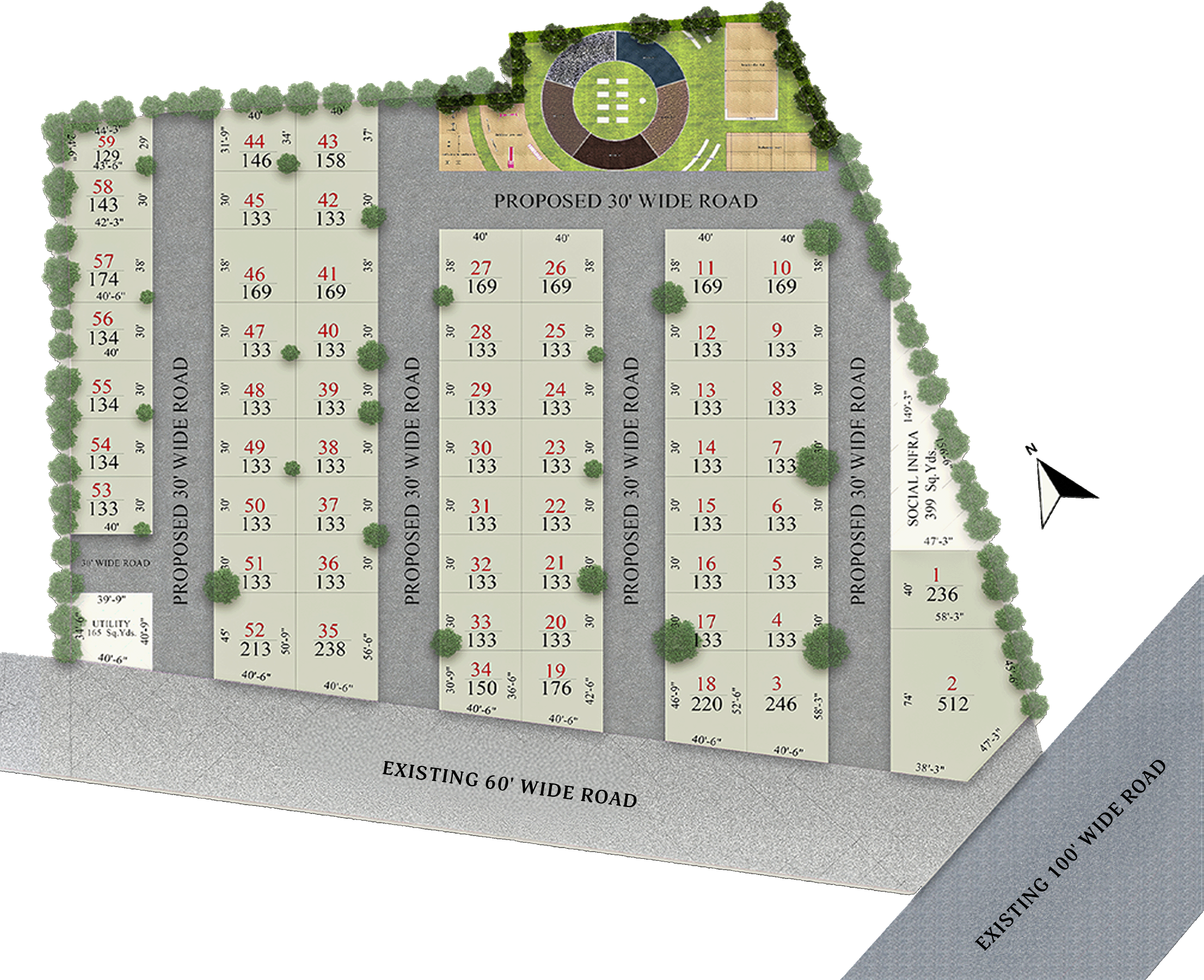 Swarna Enclave Kamareddy Master Plan - Vasundhara Buildx